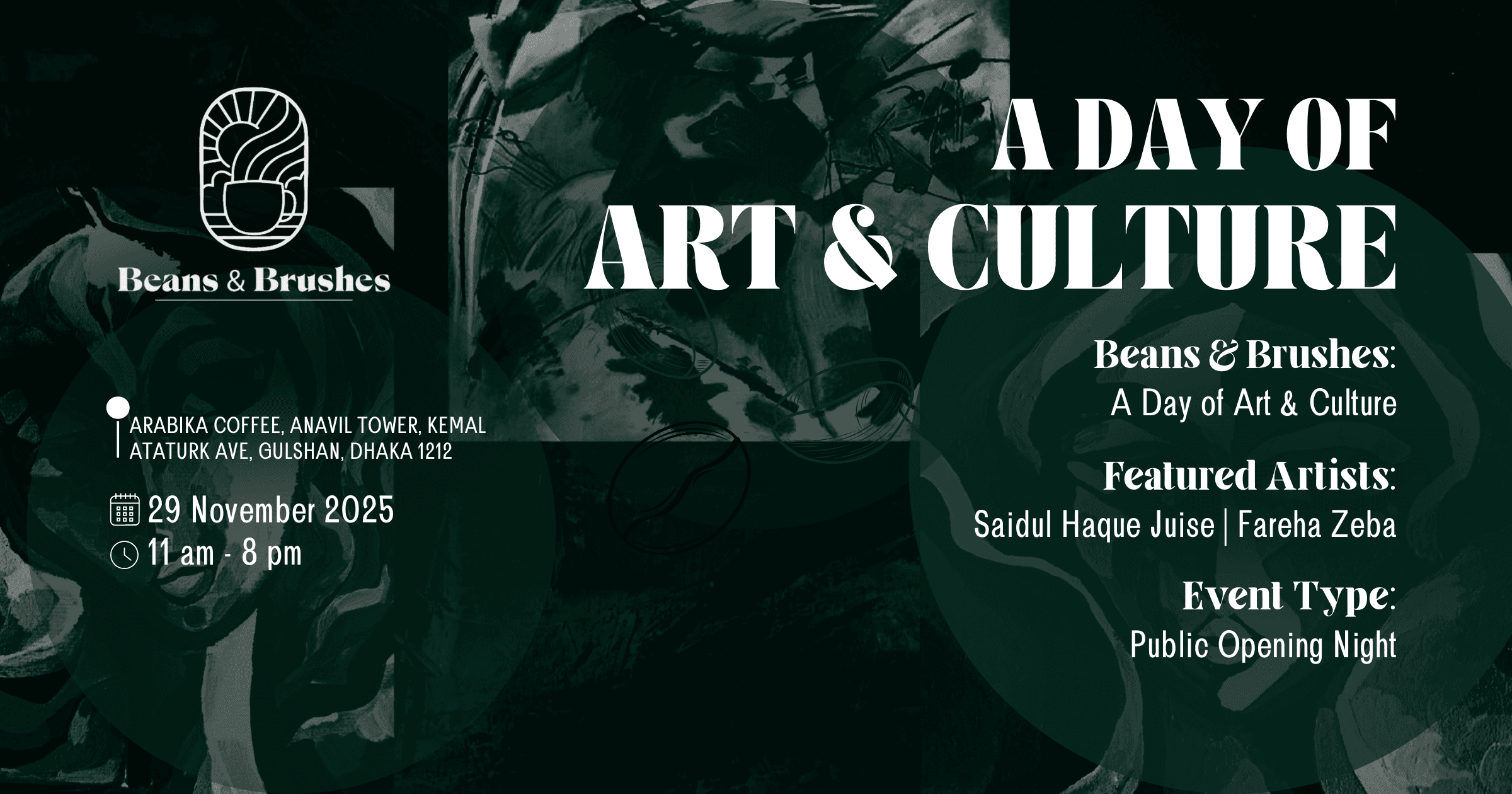 Beans and Brushes: A Day of Art & Culture